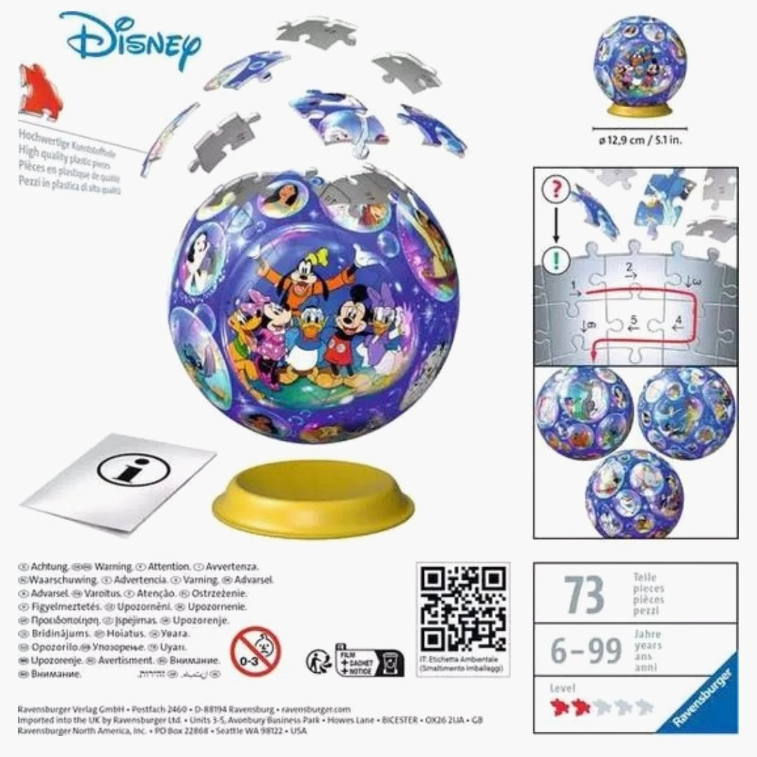 Ravensburger: Characters 3D Ball - 72 stukjes