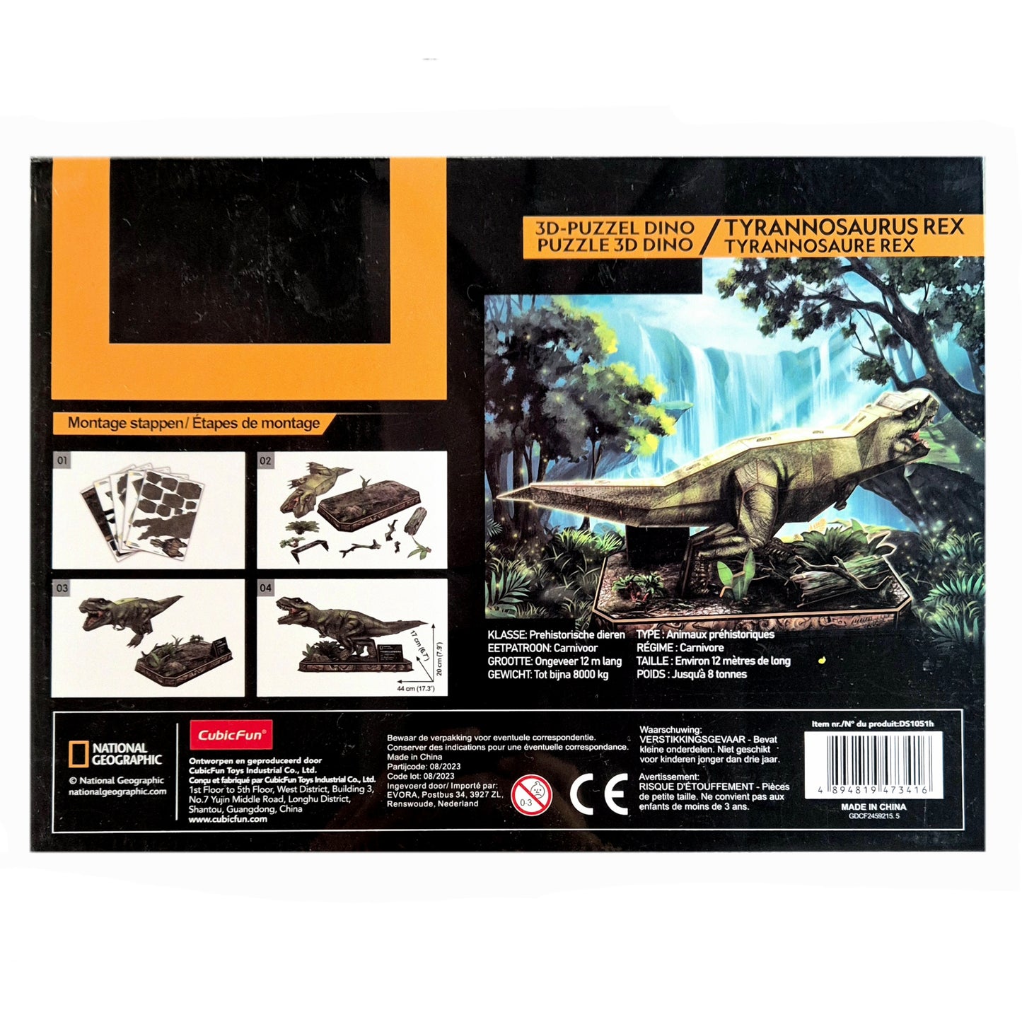 National Geographic: 3D Tyrannosaurus Rex - 52 stukjes