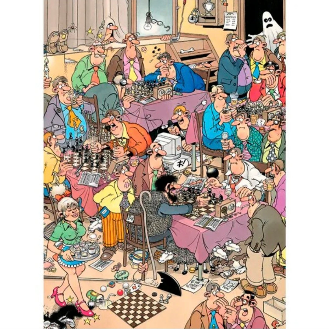 Jan van Haasteren: .Schaakclub (The Chess Club) - 500