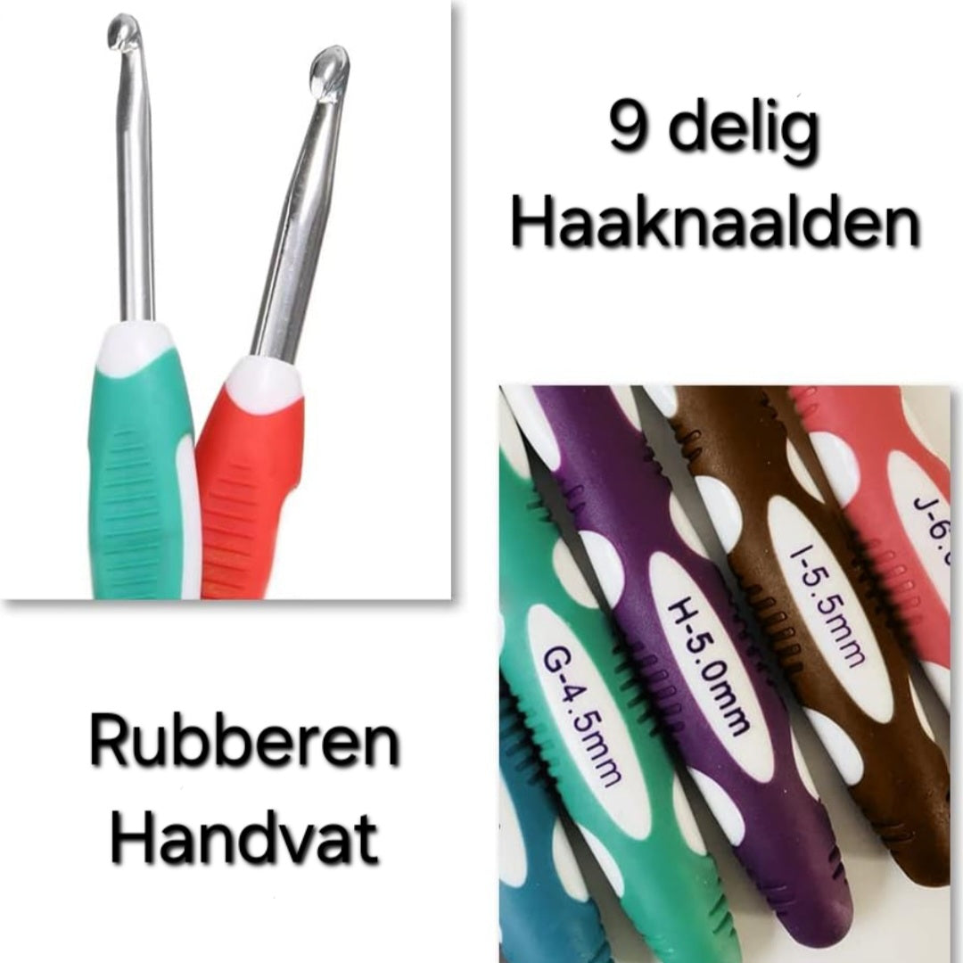 9 delig Haaknaalden set