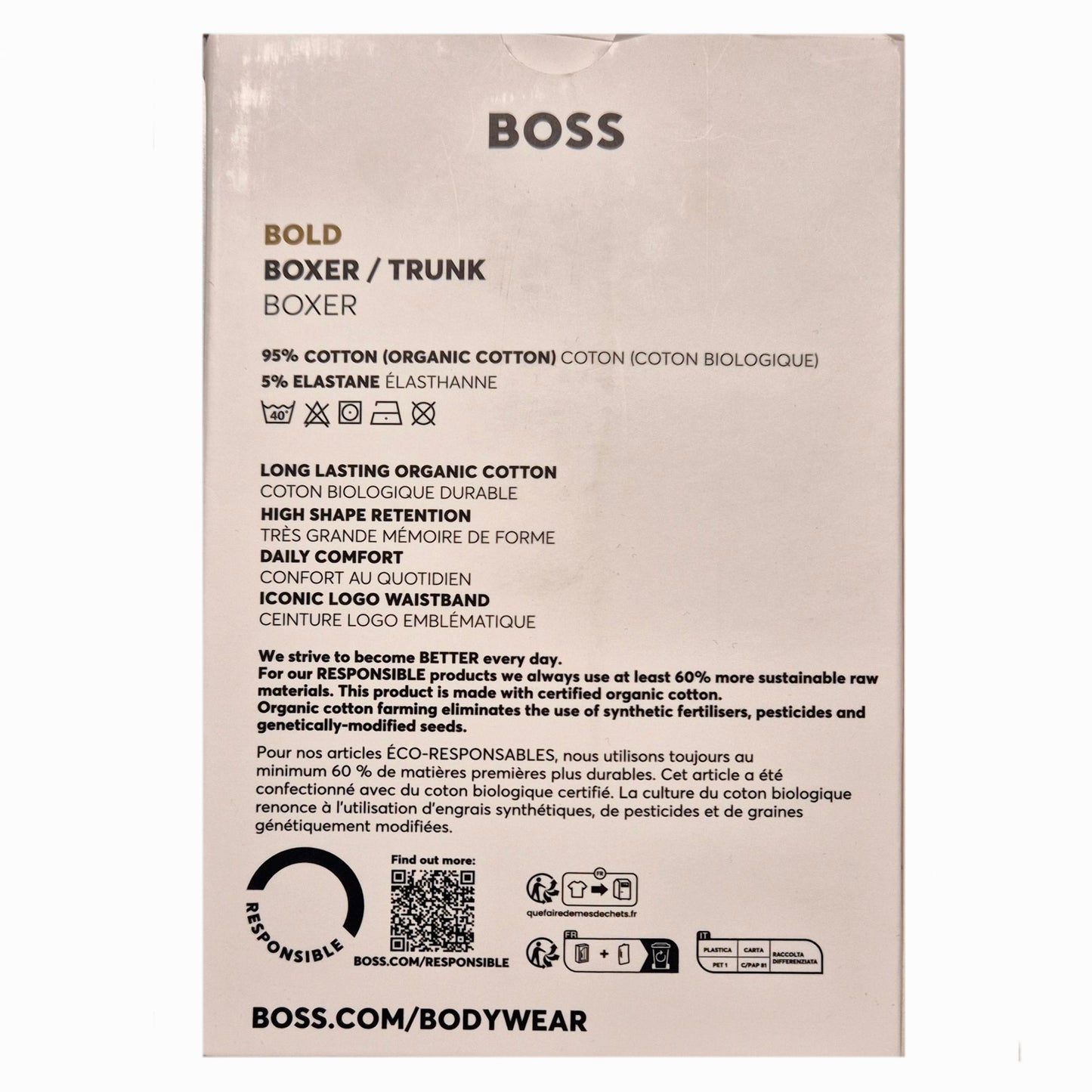 Hugo Boss: Bold Trunks 3-Pack boxershorts - Maat M