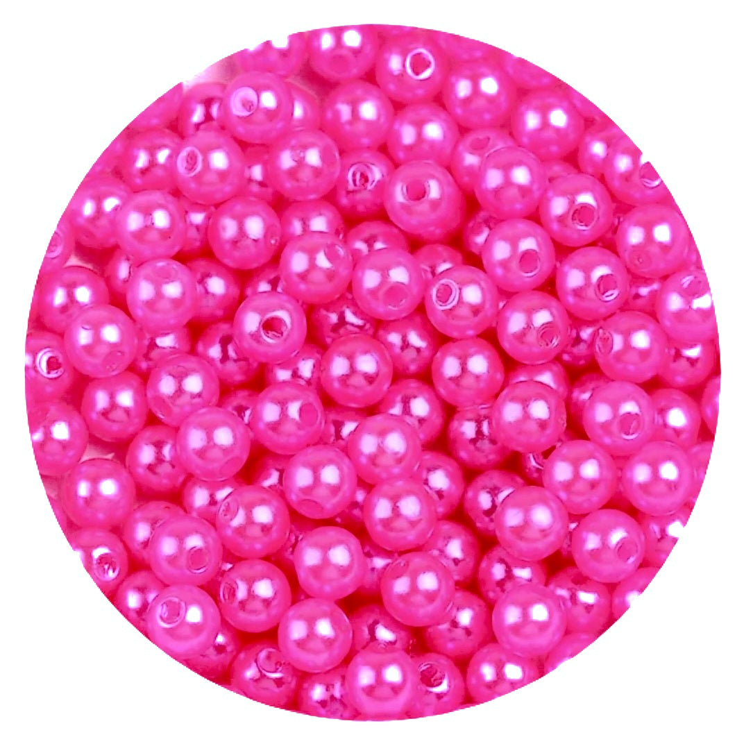 10g Acryl parelkralen 4mm -  Diverse kleuren