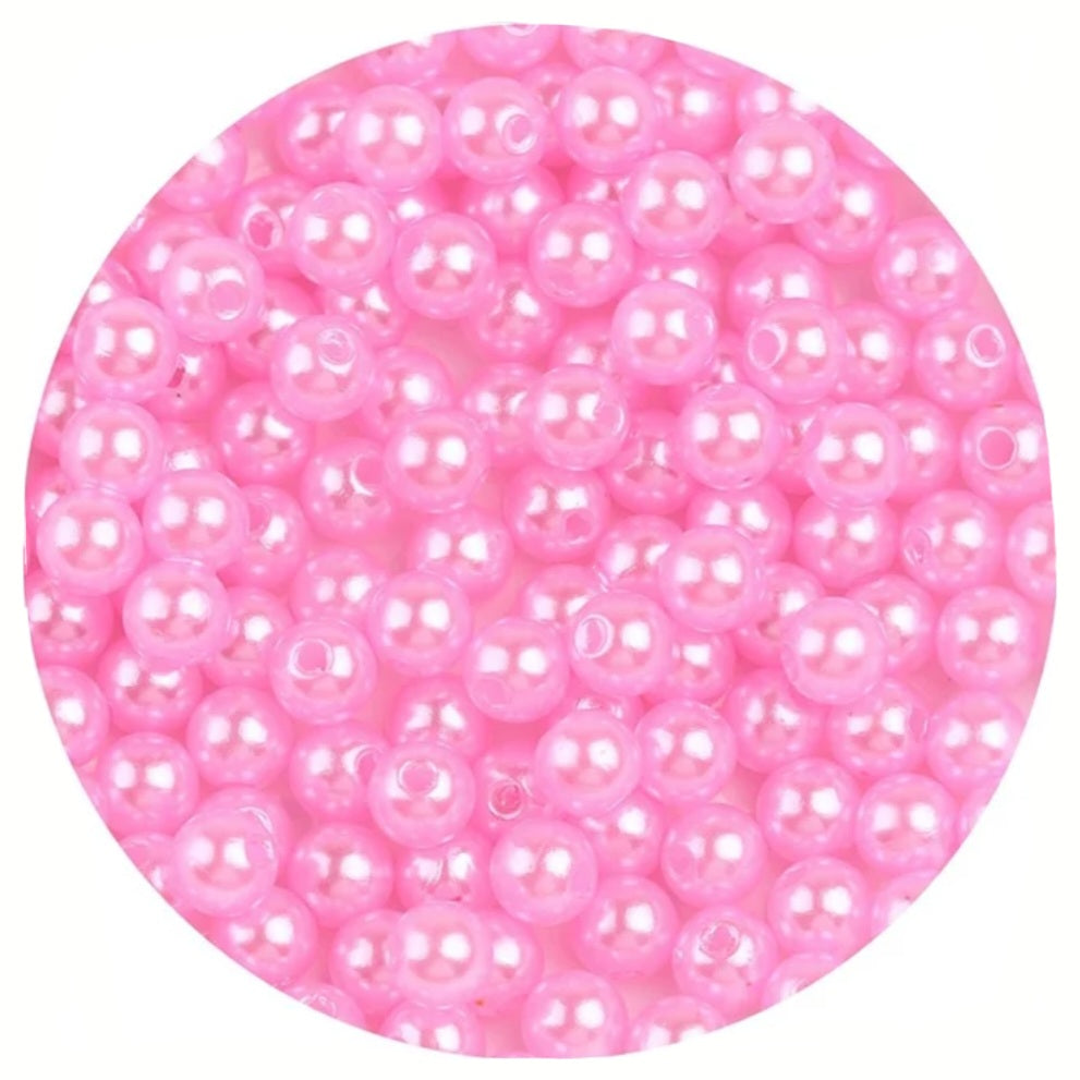 10g Acryl parelkralen 4mm -  Diverse kleuren