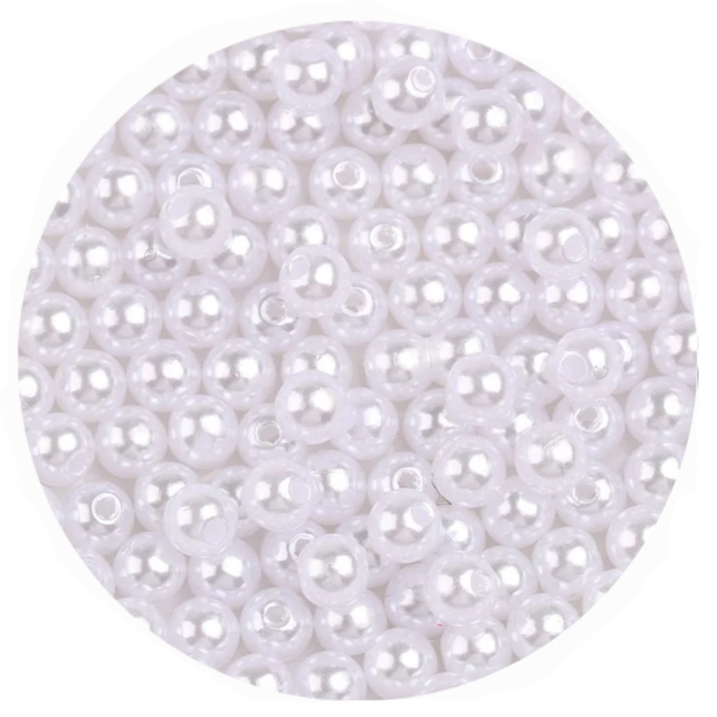 10g Acryl parelkralen 4mm -  Diverse kleuren