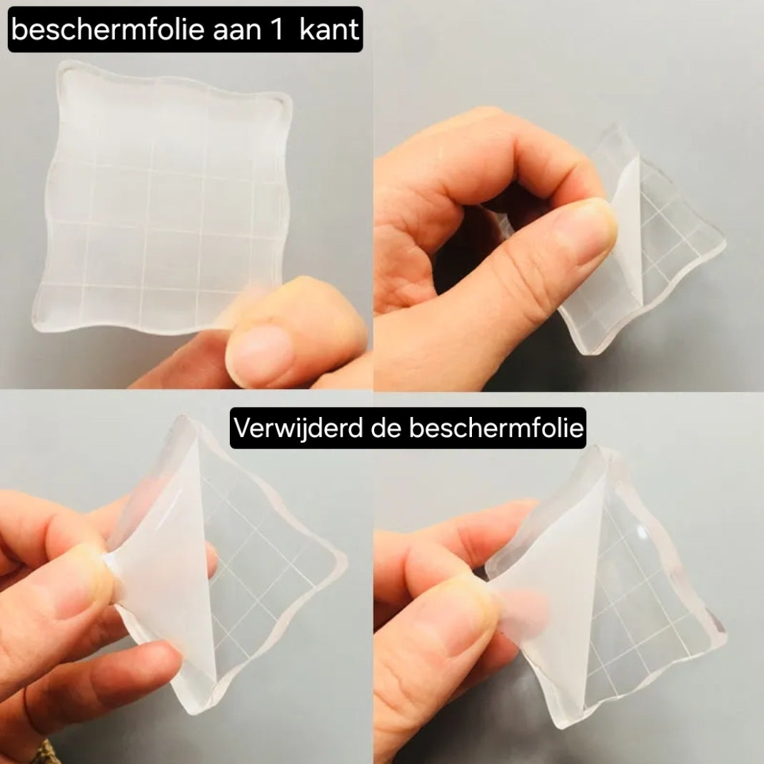 Acryl stempelblokken 7-delig