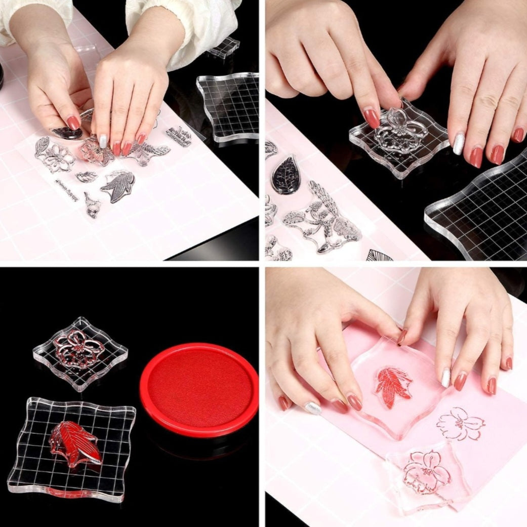 Acryl stempelblokken 7-delig