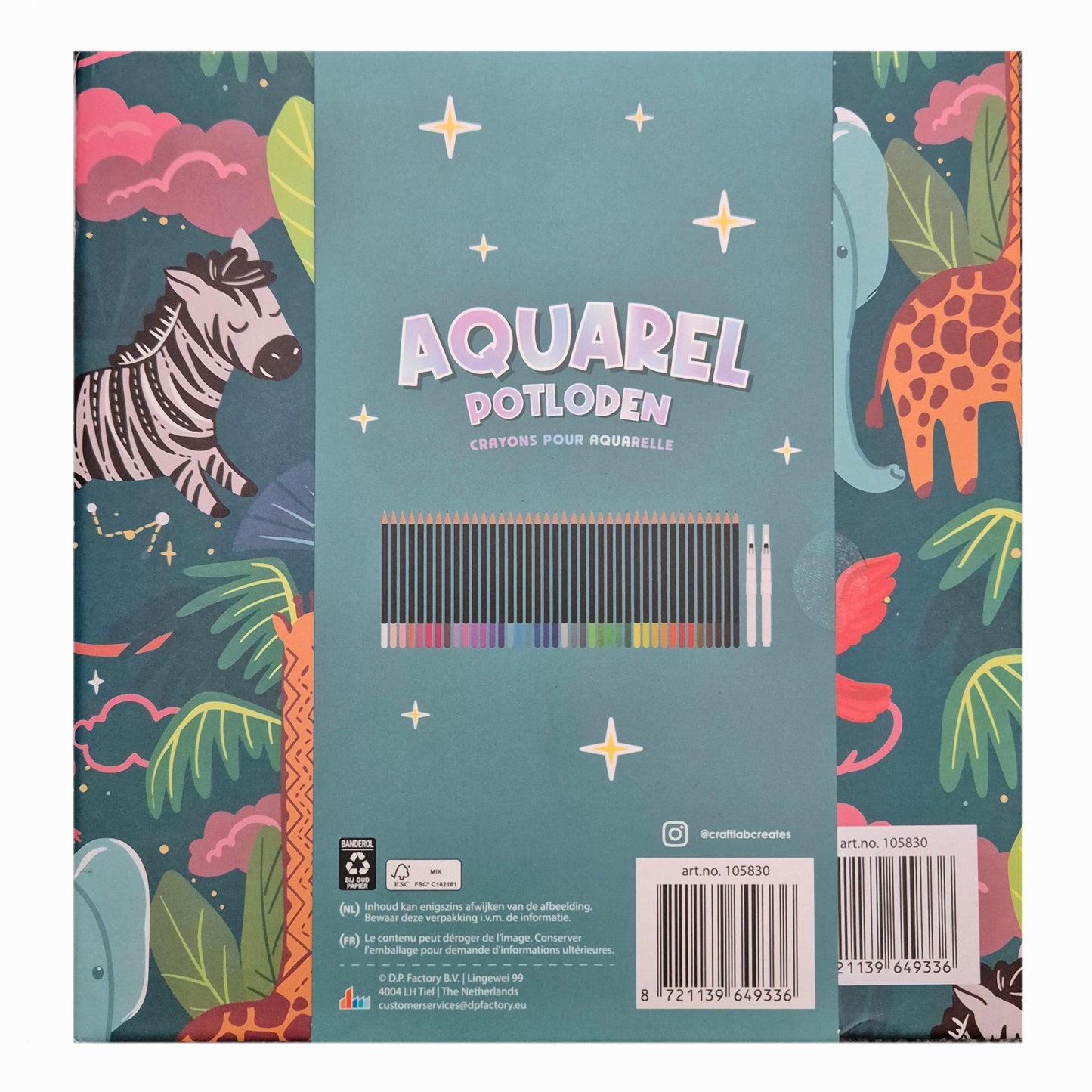 Craftlab: Box Aquarelpotloden - 40 delig