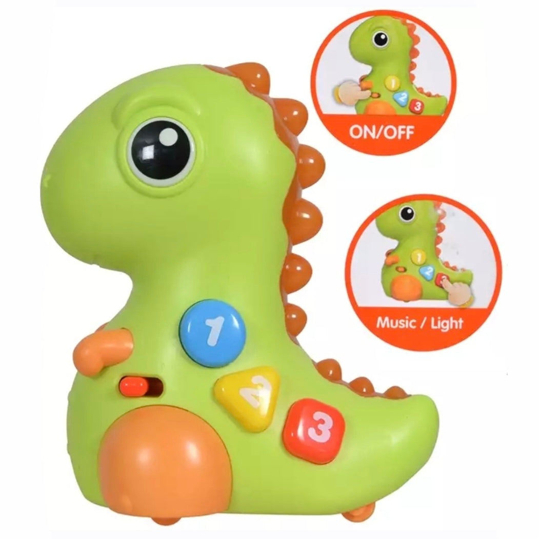 Baby Toys: Dino op Wielen met Licht & Geluid