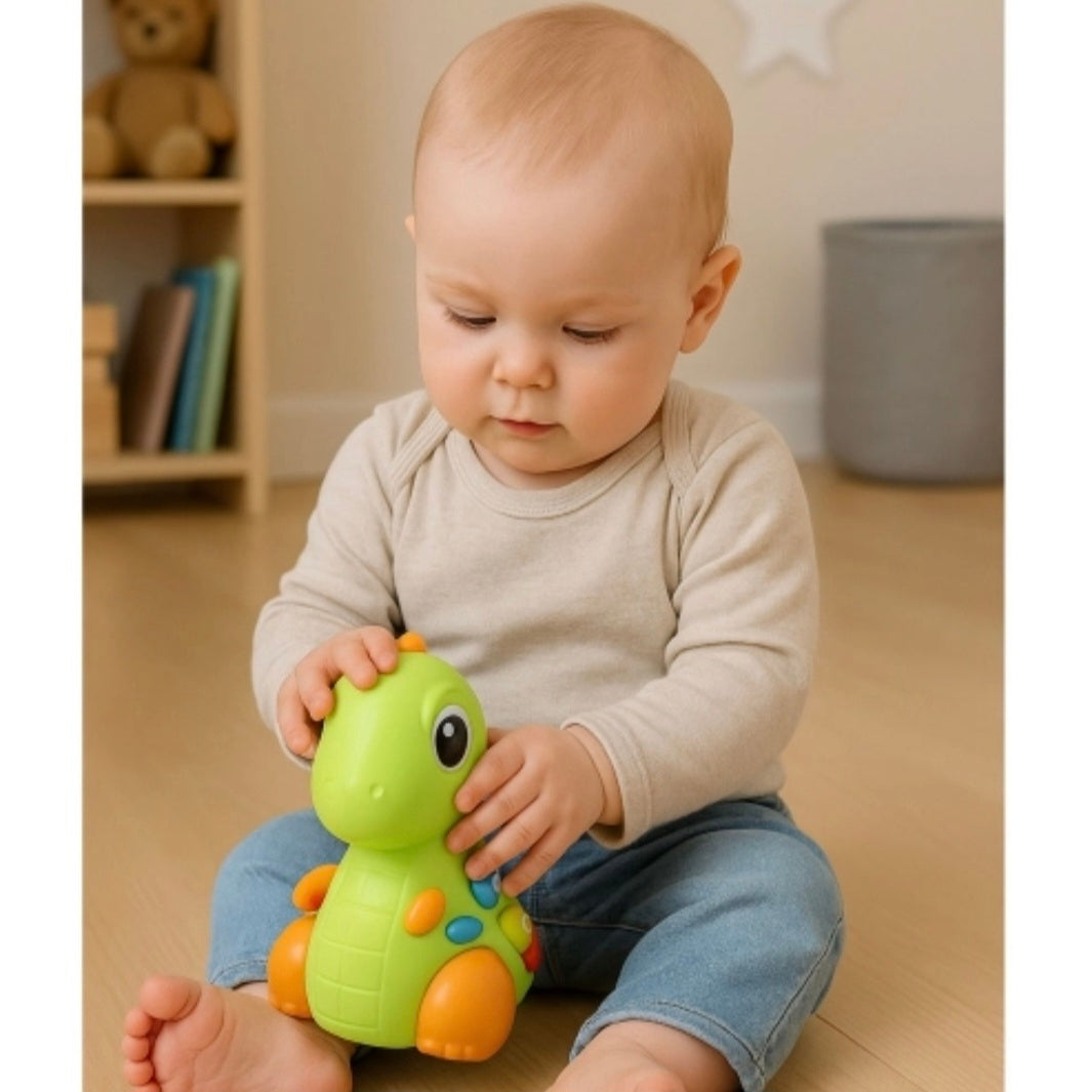 Baby Toys: Dino op Wielen met Licht & Geluid