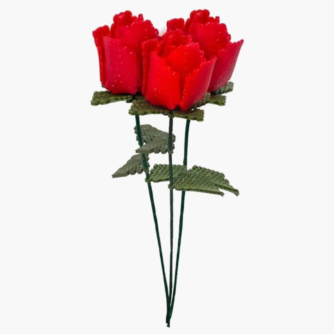 Ruby Toys: Beads Bouquet - 3 Rozen