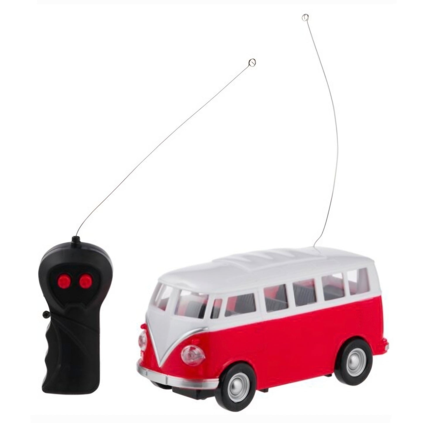 Toi-Toys: Radiografisch Bestuurbare Retro RC bus rood met licht