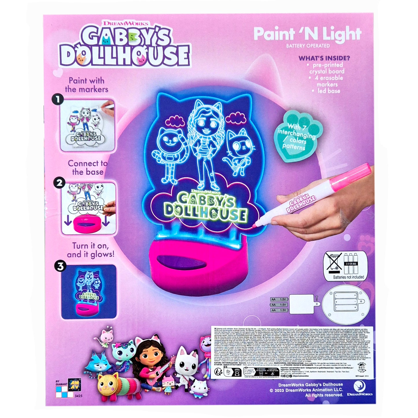 Gabby's Dollhouse - Nachtlampje Kleuren