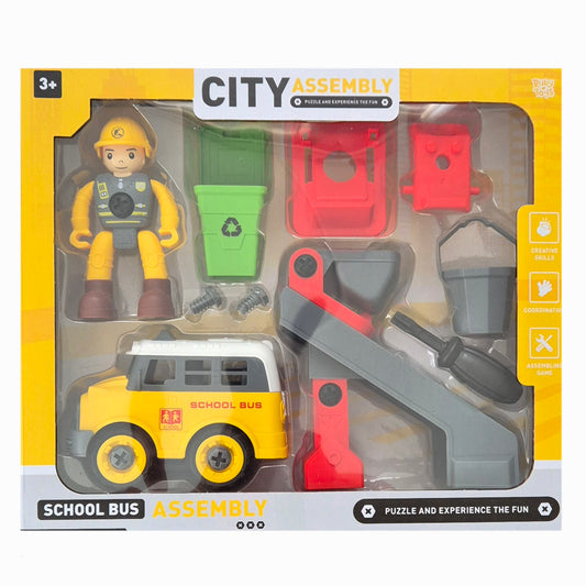 Ruby Toys: City Schoolbus assembling