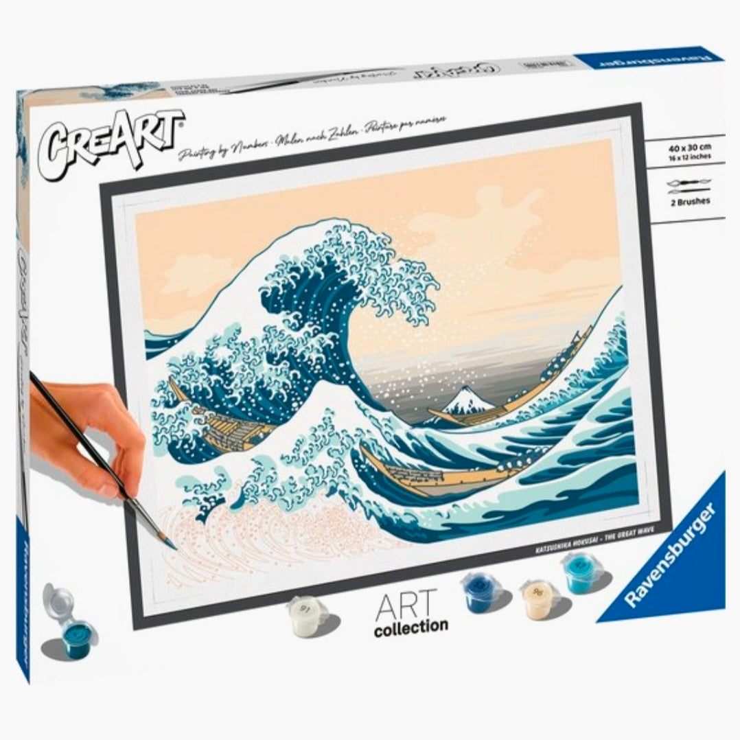 Ravensburger: CreArt Hokusai - The Great Wave - Schilderen op Nummer