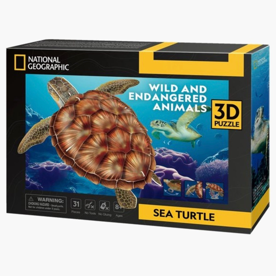 National Geographic: 3D Zeeschildpad - 31 stukjes