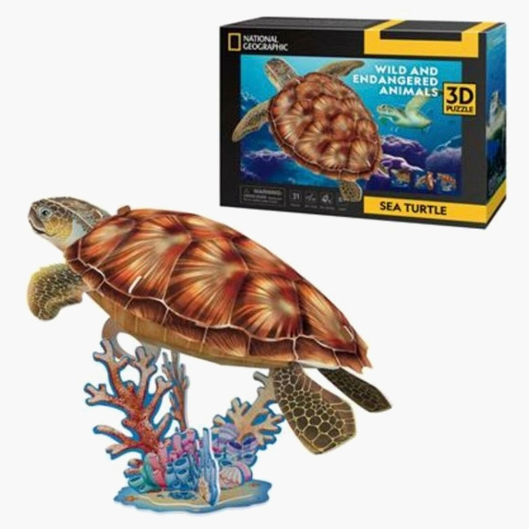 National Geographic: 3D Zeeschildpad - 31 stukjes
