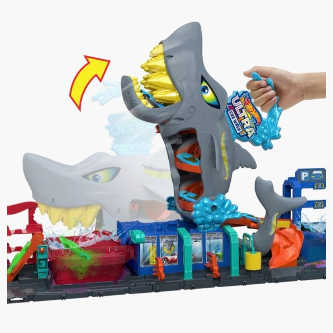 Hot Wheels: Ultra Shark Car Wash Racebaan