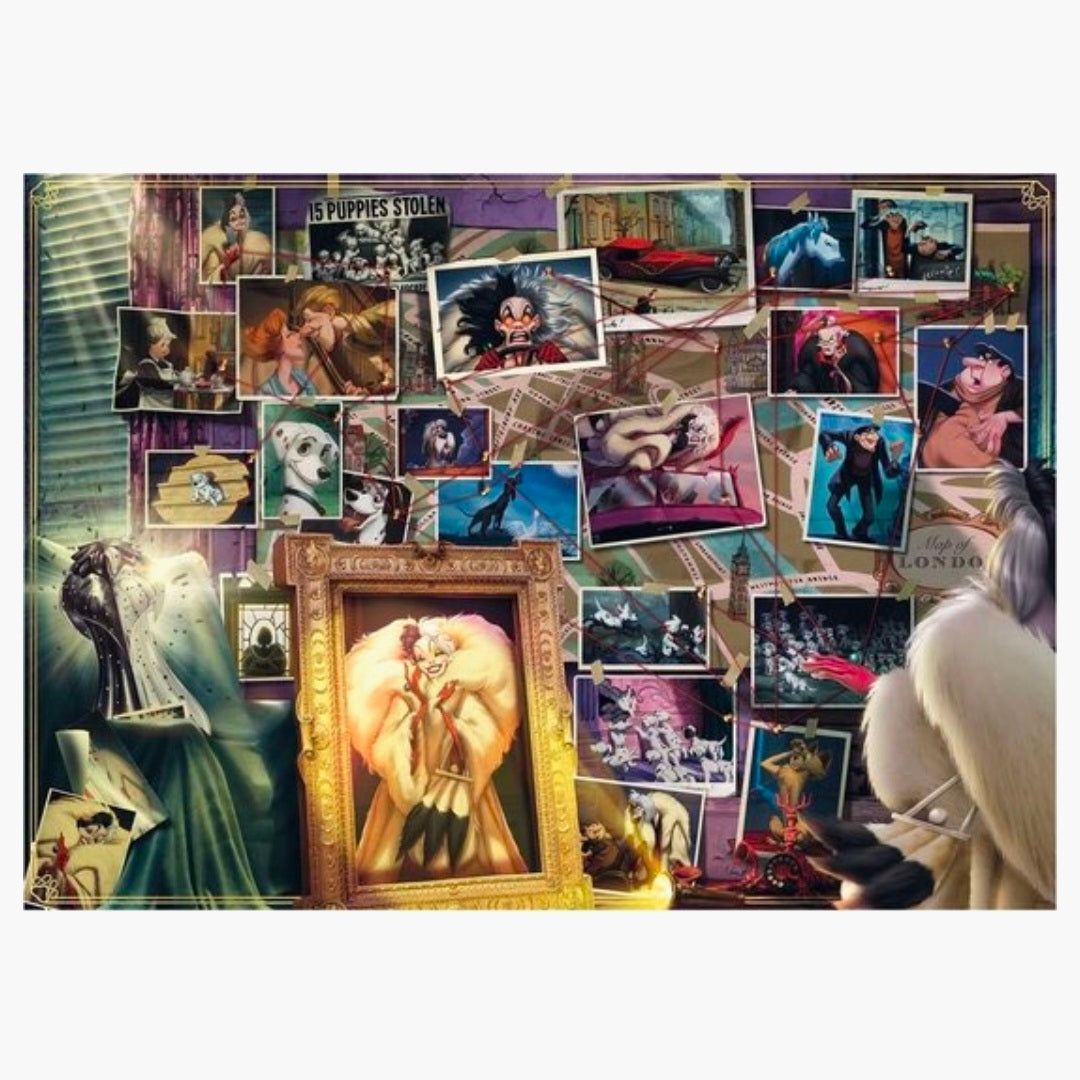 Ravrnsburger: Disney Villainois - Cruella de Vil - 1000
