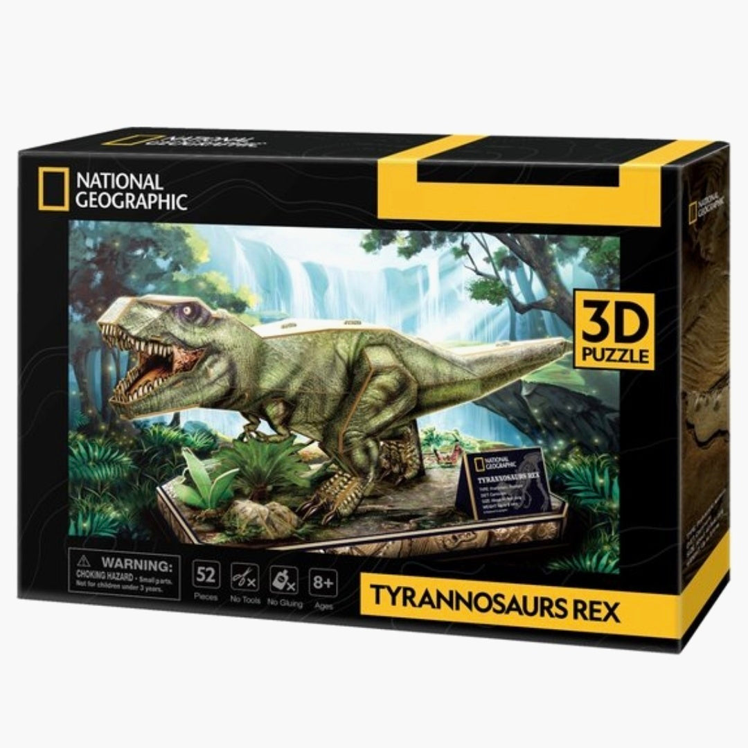 National Geographic: 3D Tyrannosaurus Rex - 52 stukjes