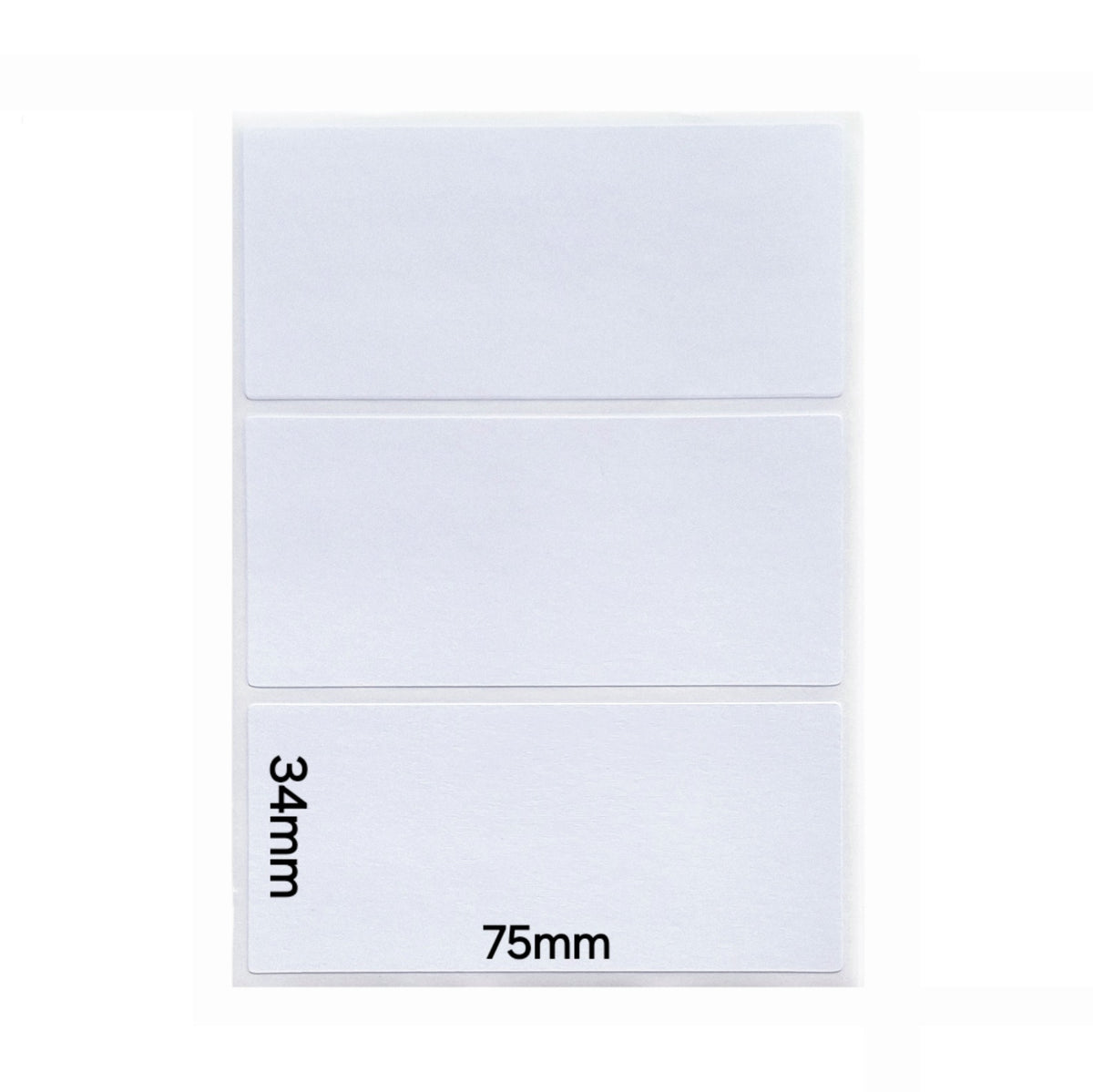 Witte etiketten 34x75mm (30 stuks)  -  Multiplaza