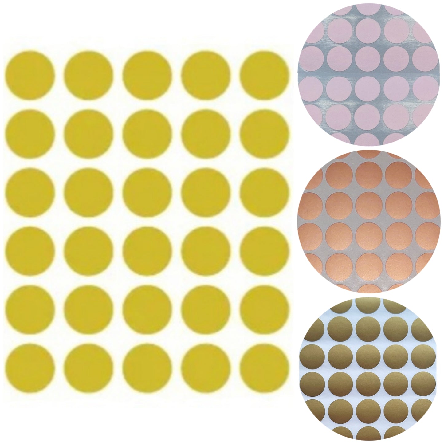 2cm Ronde Etiket stickers - 150 stuks - Metallic kleuren
