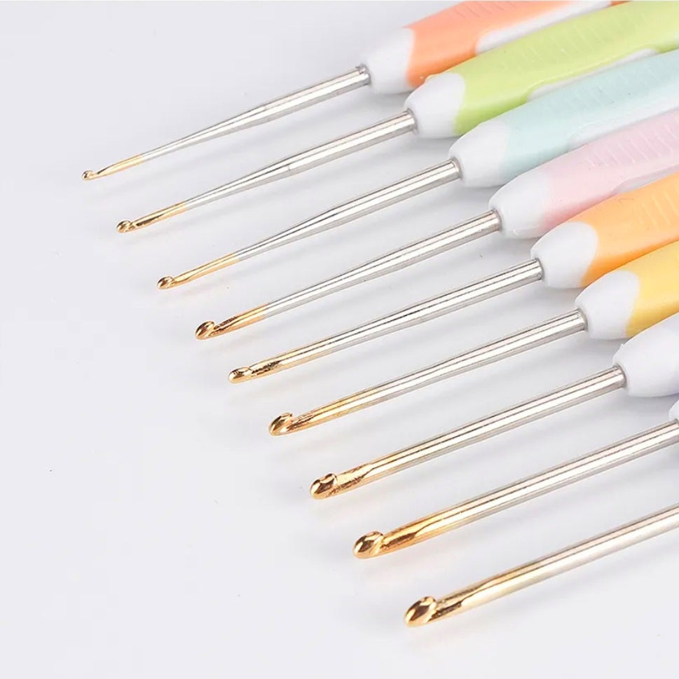 9 delig Fijne Haaknaalden set