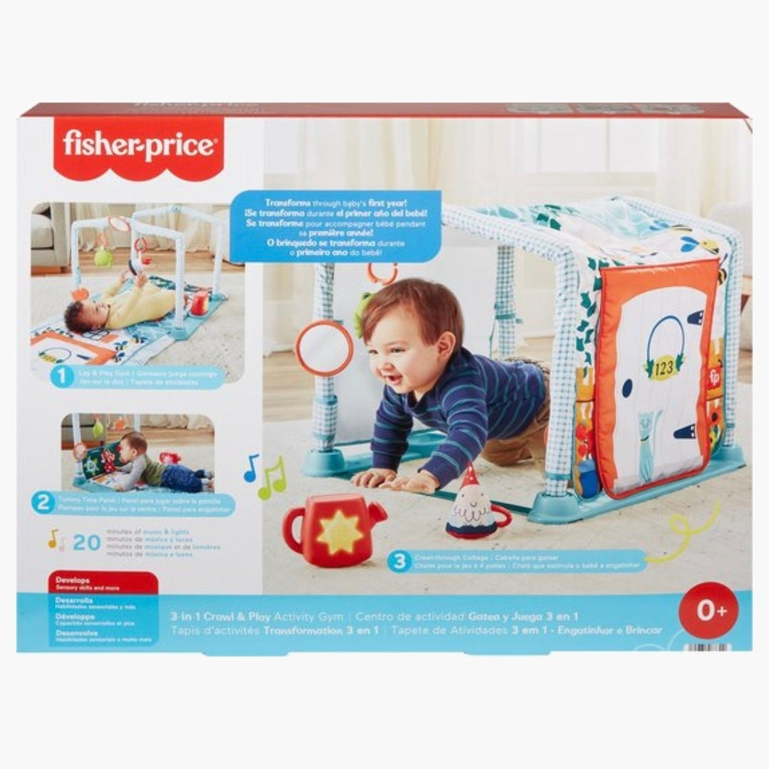 Fisher Price: 3-In-1 Kruipen en Spelen - Activiteitenspeelmat