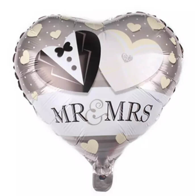 45cm Aluminium bruids ballonnen - Diverse Soorten