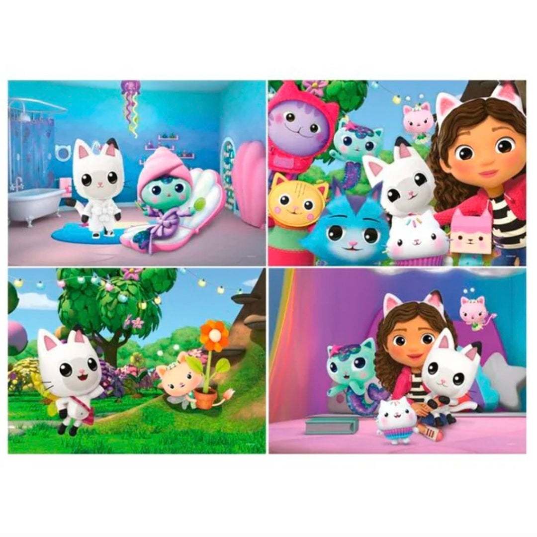 DreamWork Gabby's Dollhouse: 4 Puzzels - 12+16+20+24
