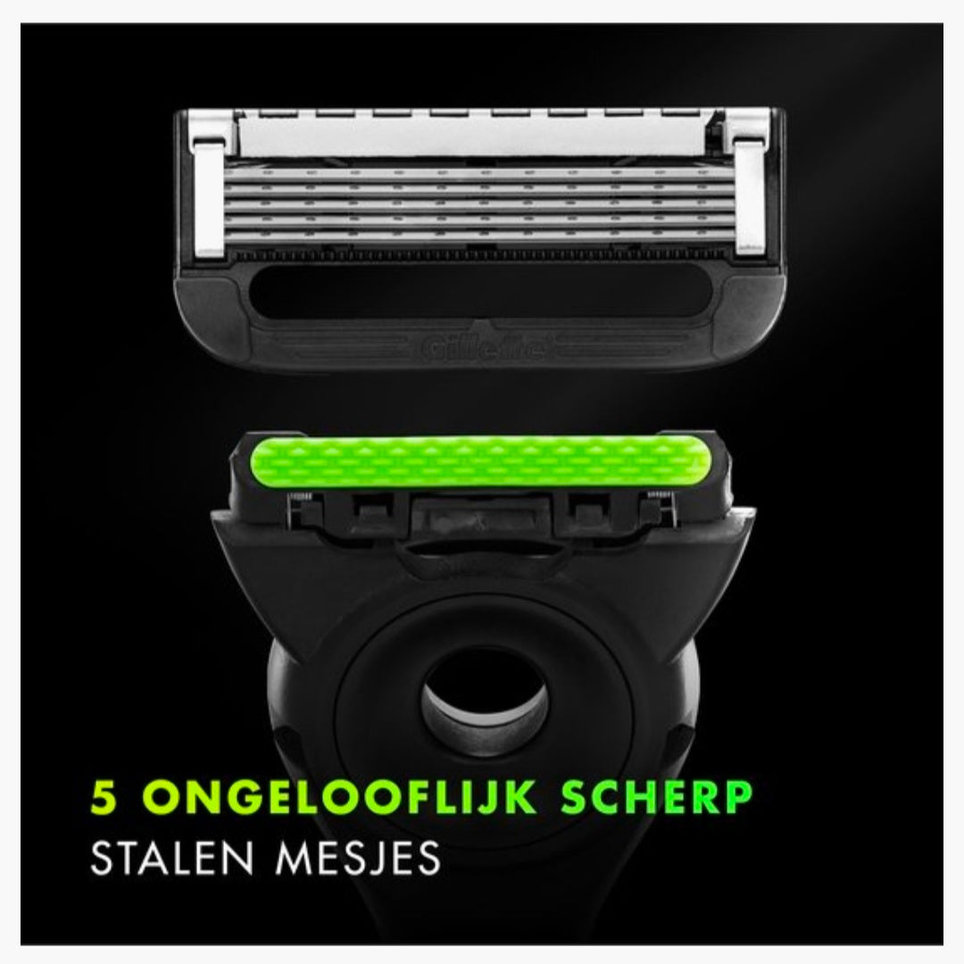 GilletteLabs: 1 Handvat + 2 Mesjes + Magnetisch Houder + Travel box