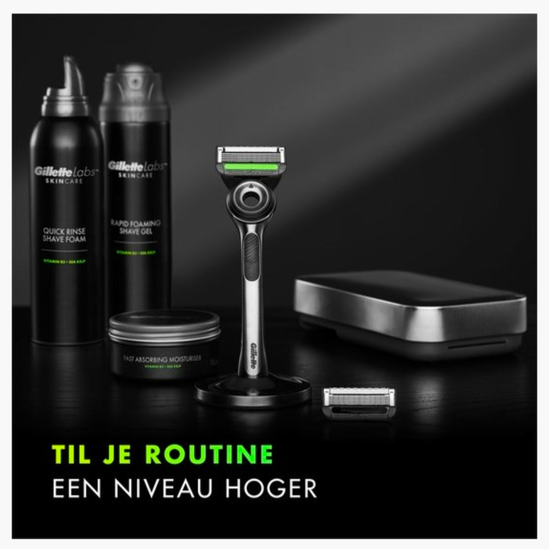 GilletteLabs: 1 Handvat + 2 Mesjes + Magnetisch Houder + Travel box