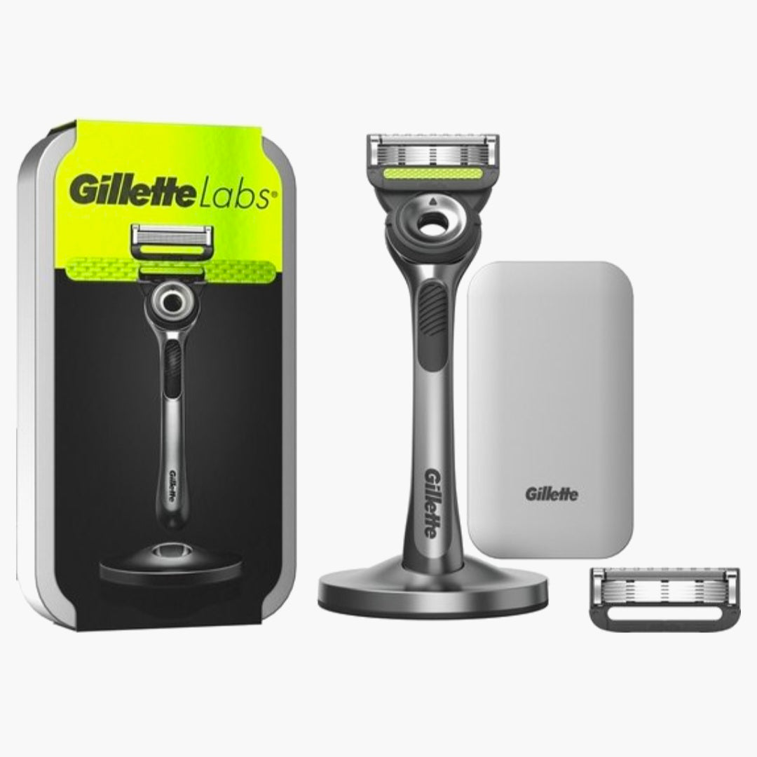 GilletteLabs: 1 Handvat + 2 Mesjes + Magnetisch Houder + Travel box