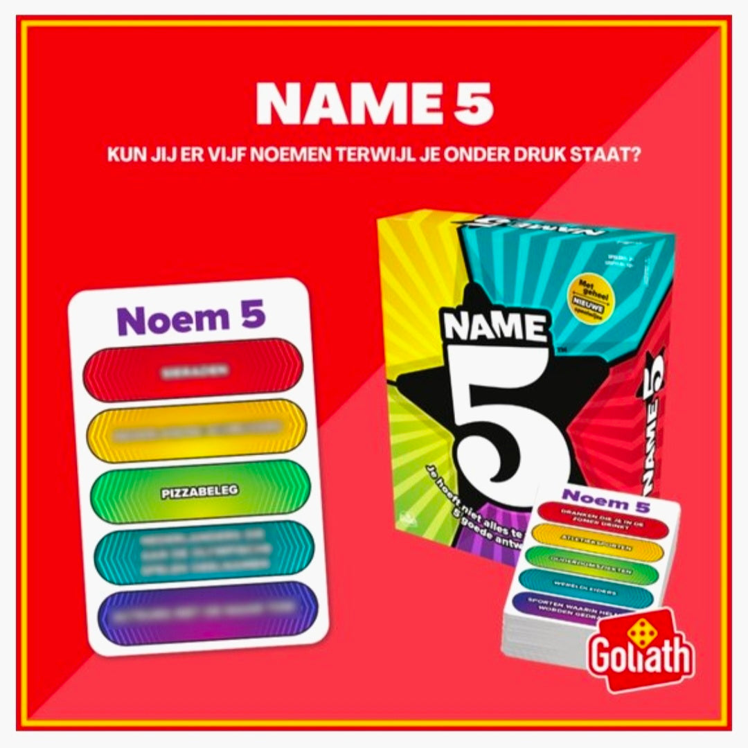 Goliath: Name 5