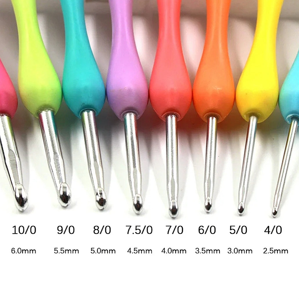 Luxe ergonomische Haaknaalden 8-delig