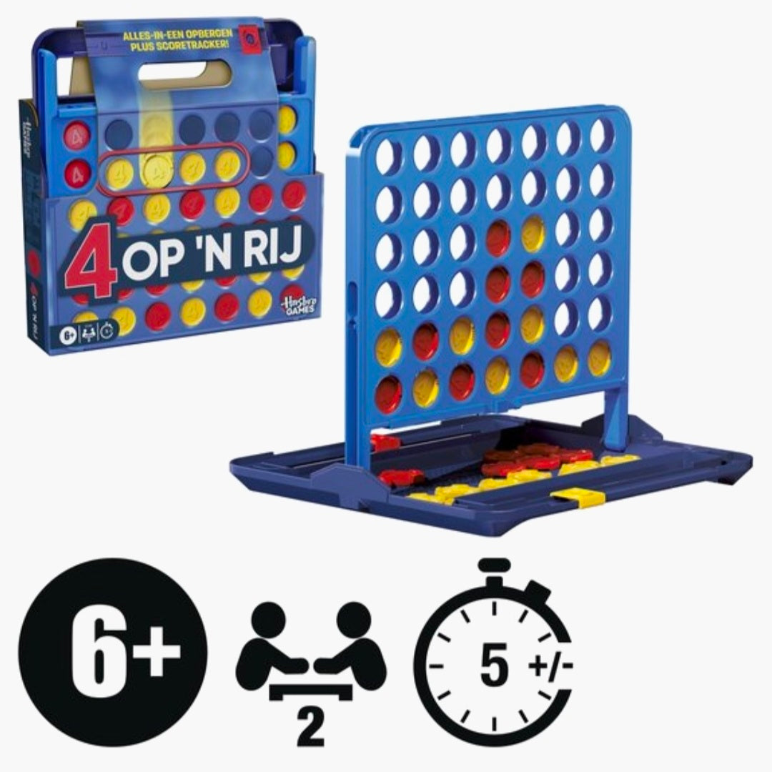 Hasbro: Vier op 1 Rij  -  Multiplaza