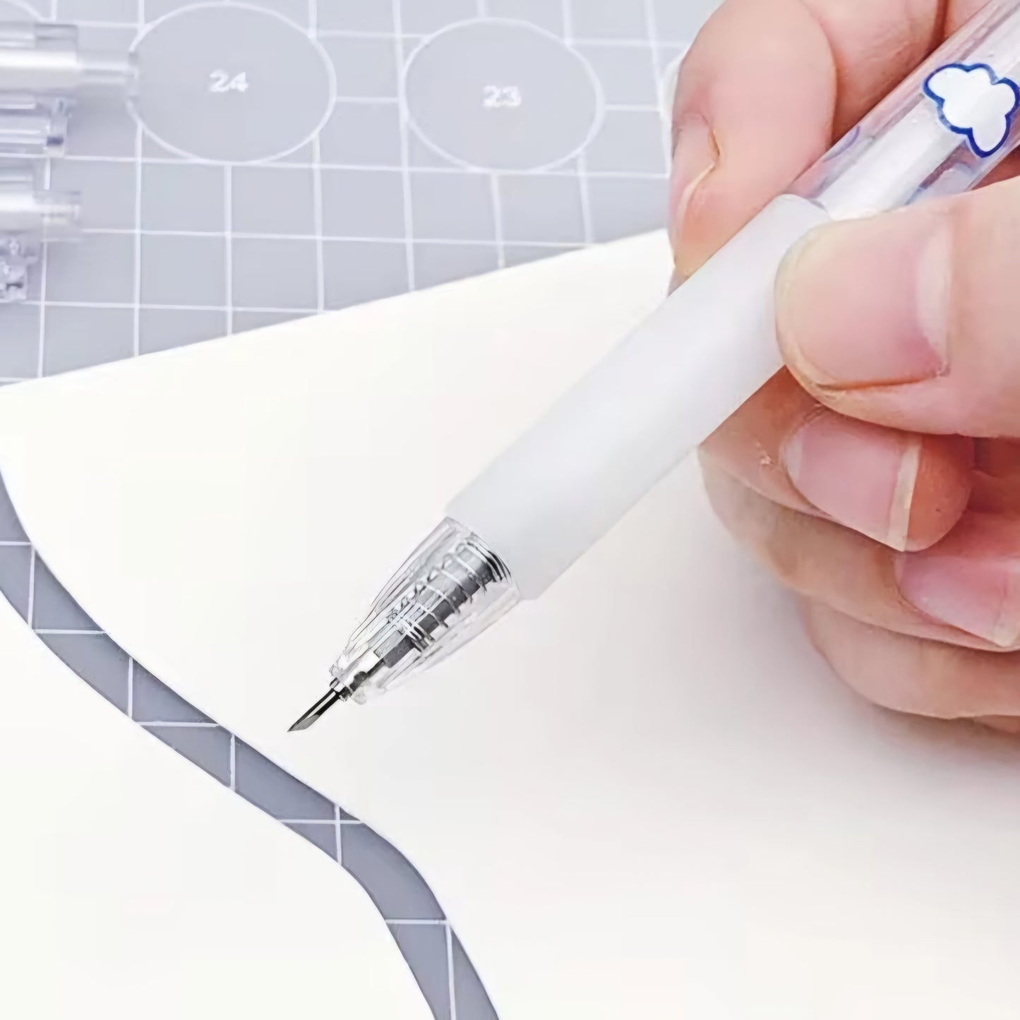 Cartoon hobby papier snijmesje pen + reserve mesje