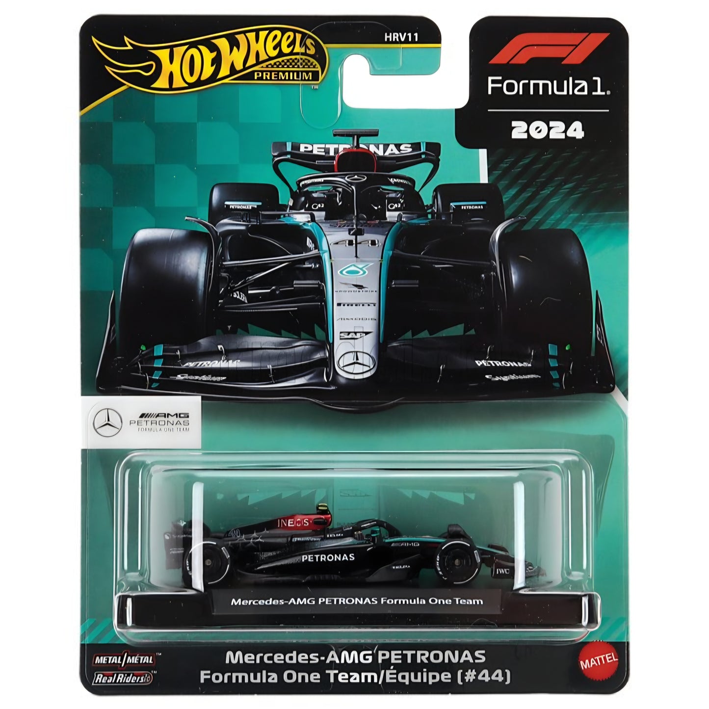 Hot Wheels: Hamilton Formule 1 Mercedes AGM Petronas  #44 Raceauto - 1:64
