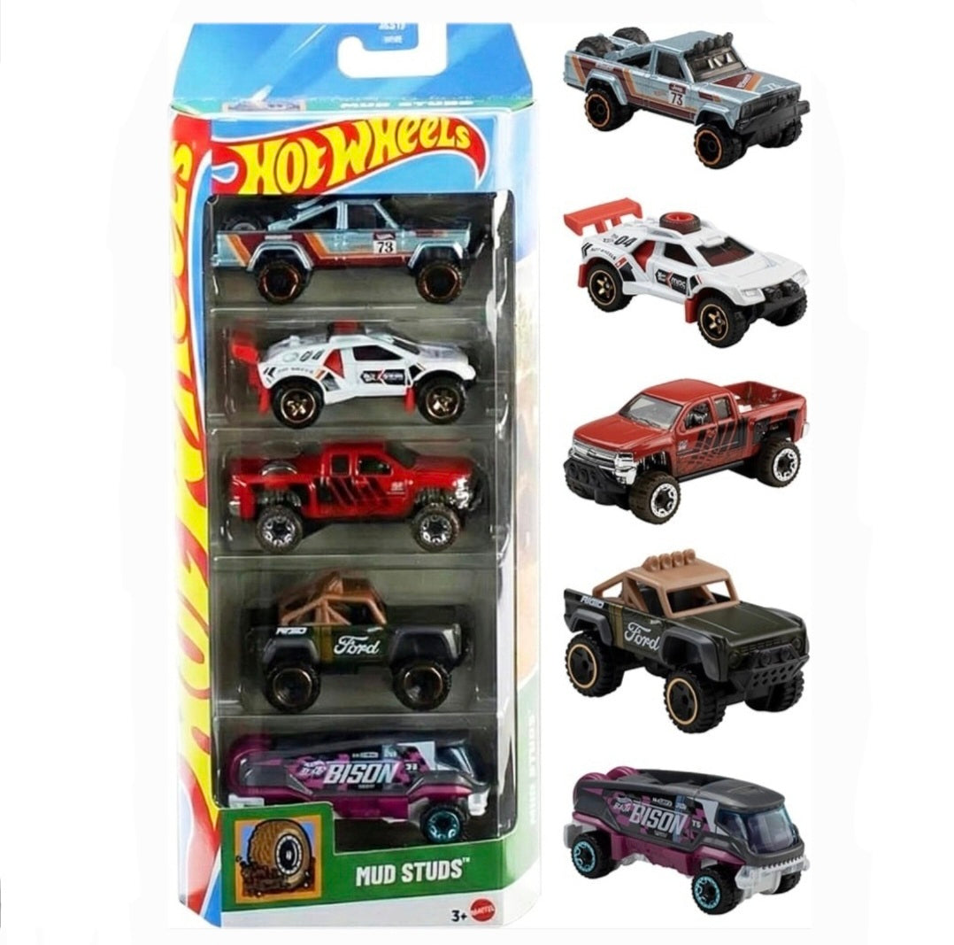 Hot Wheels: Mud Studs 5-Pack