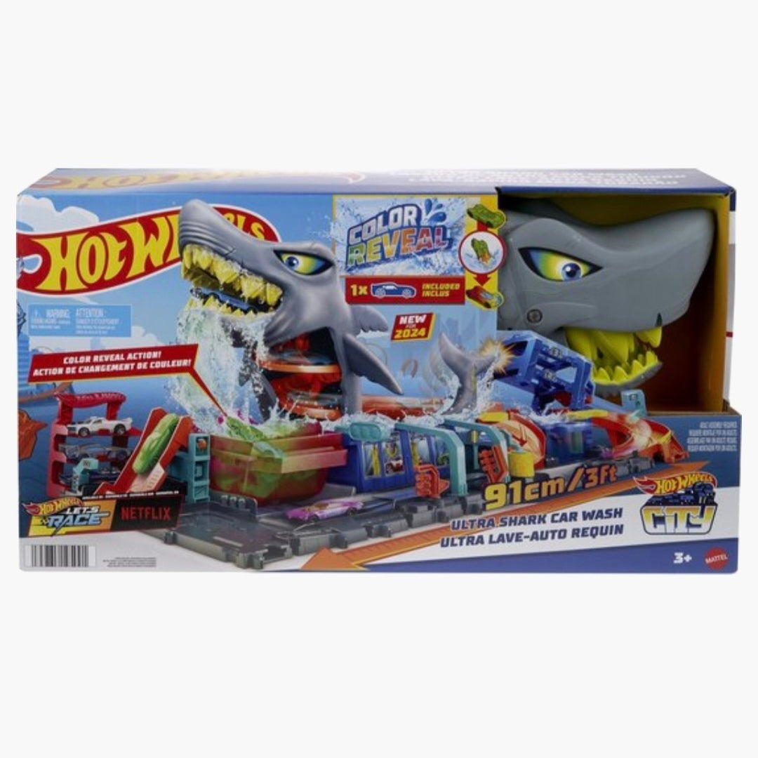Hot Wheels: Ultra Shark Car Wash Racebaan