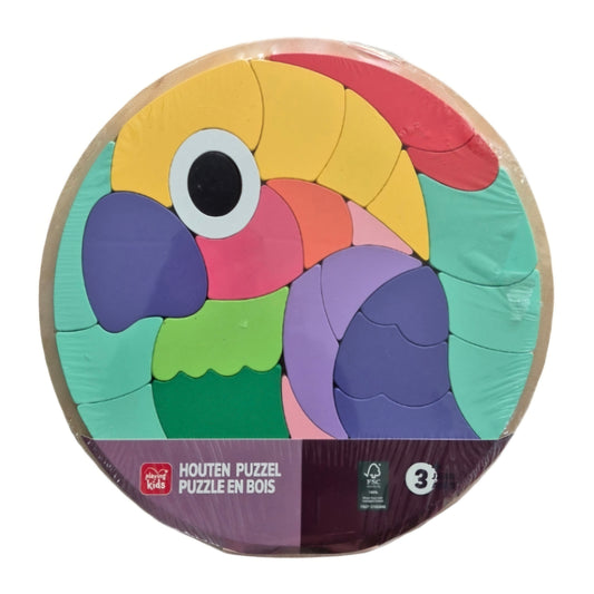 Playing Kids: Houten puzzel - Pagegaai