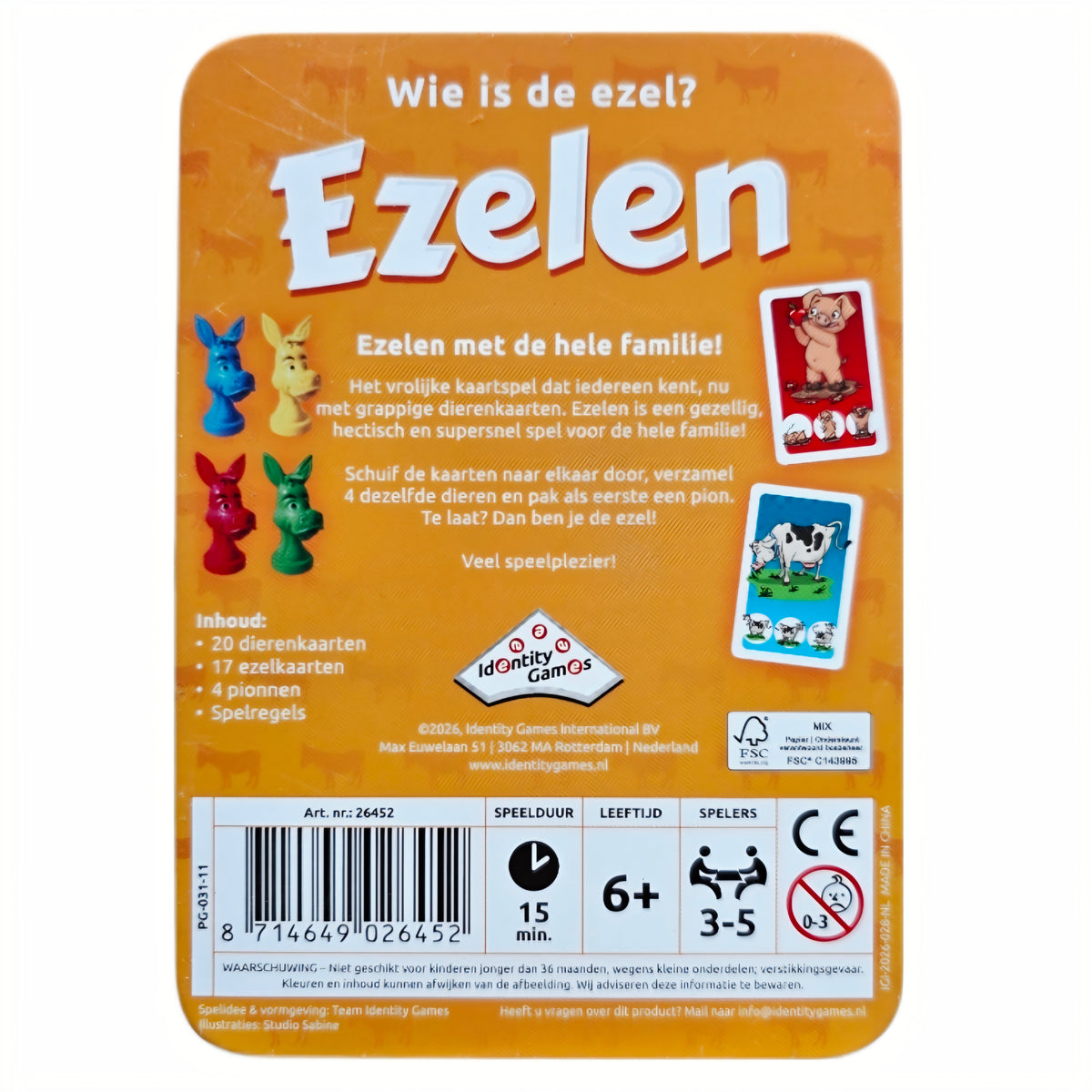 Identity Games: Ezelen in blik