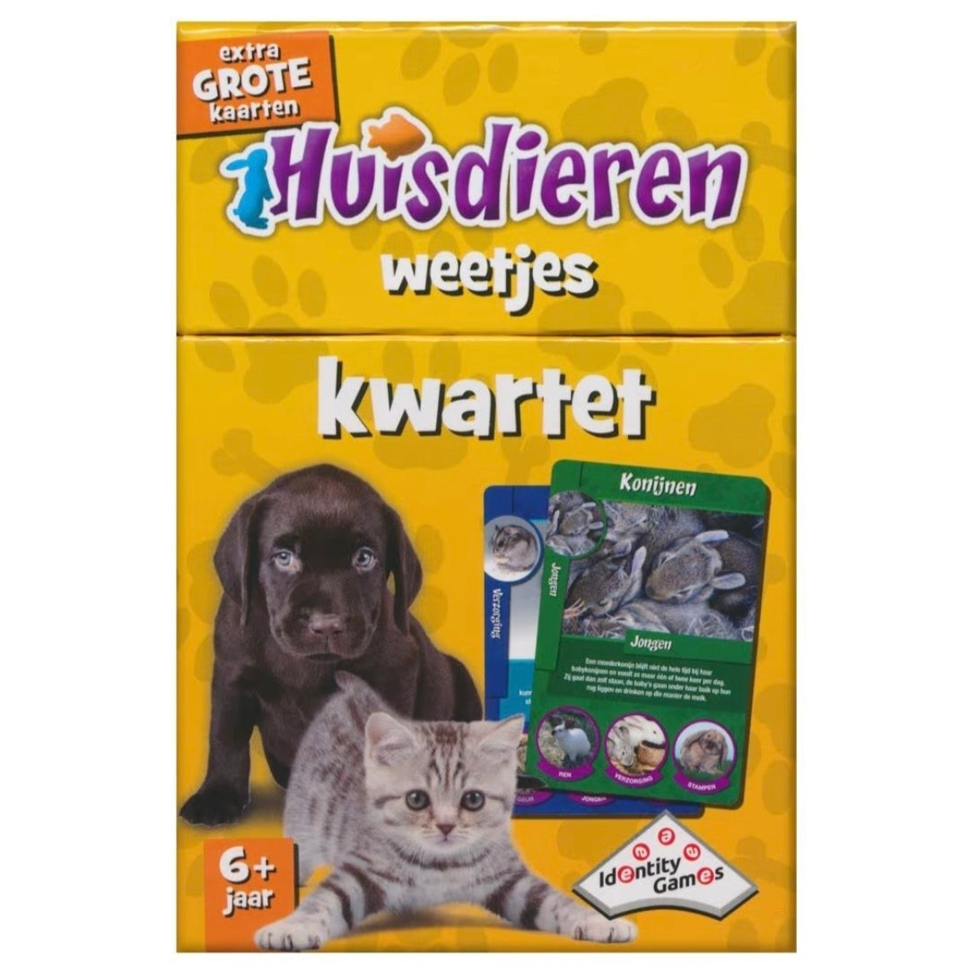 Identity Games: Huisdieren weetjes -  Kwartet