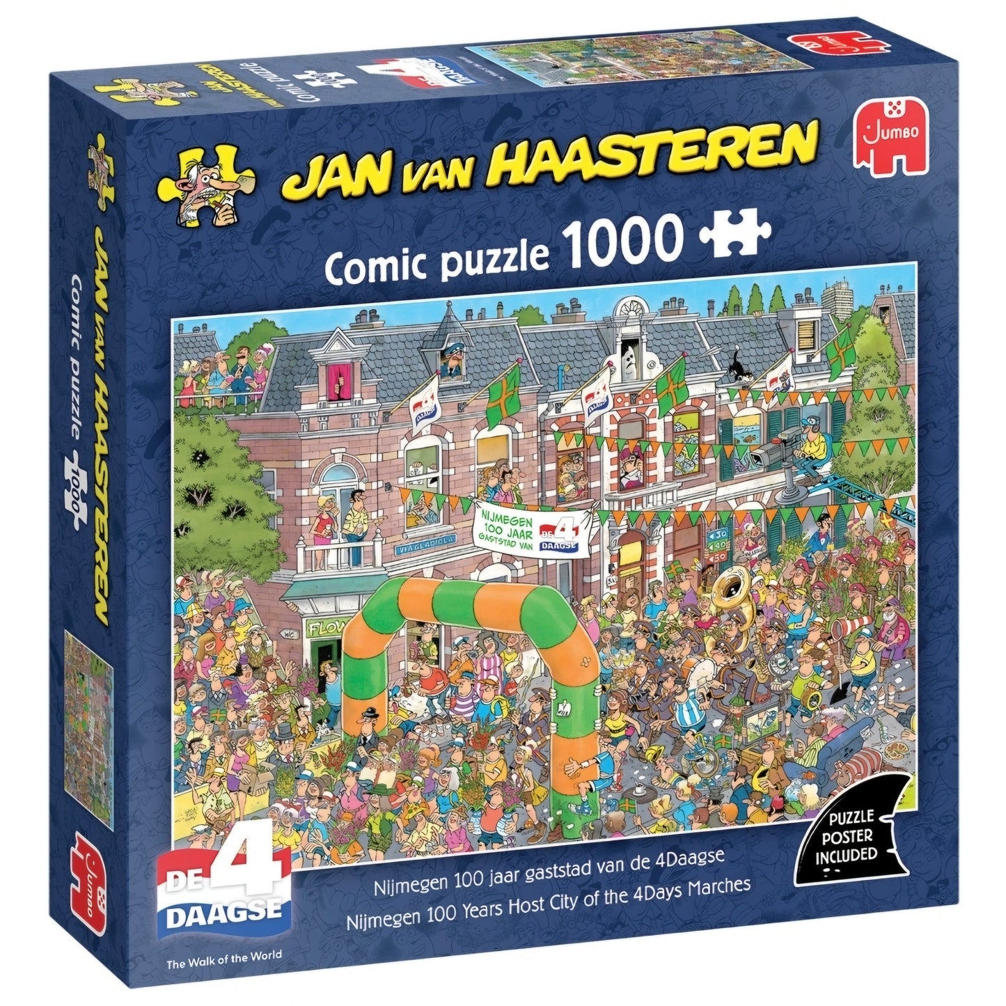 Jan van Haasteren: Nijmegen 100 Jaar Gaststad van de 4daagse - 1000