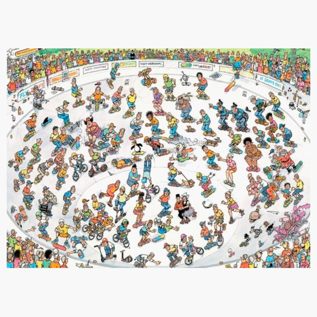 Jan van Haasteren: Skateboarden in de Bowl - 2000