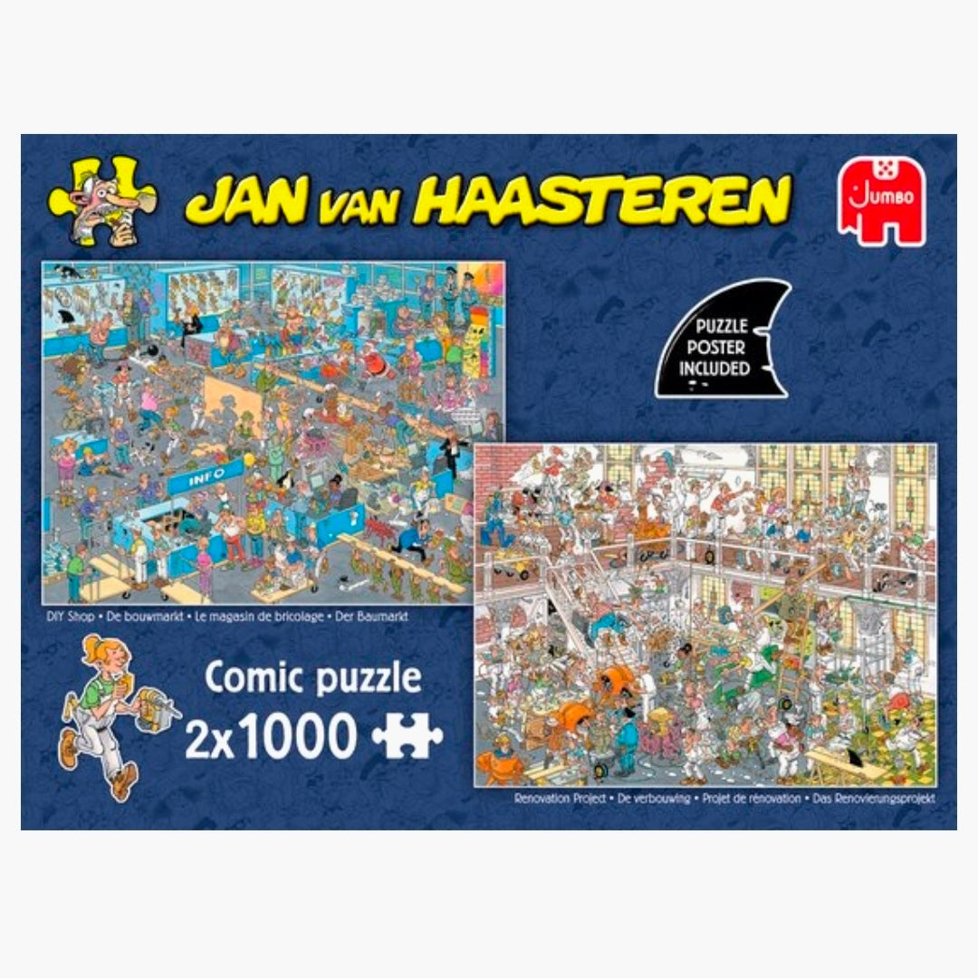 Jan van Haasteren: De Verbouwing + De Bouwmarkt - 2x1000