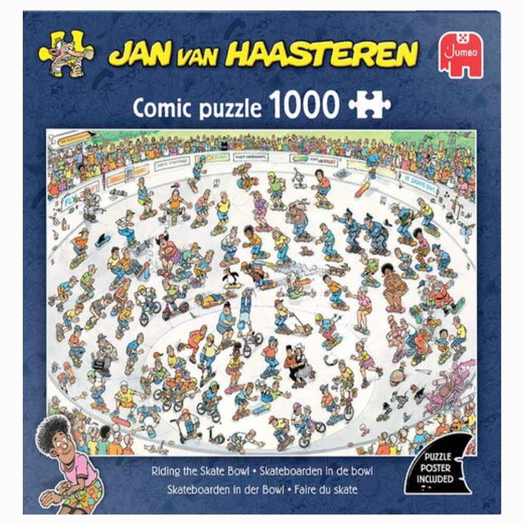 Jan van Haasteren: Skateboarden in de Bowl - 1000