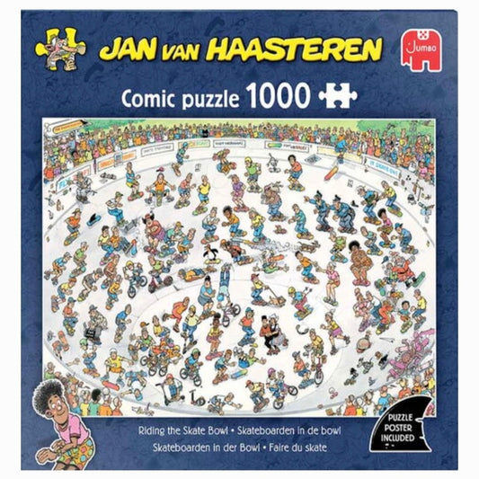 Jan van Haasteren: Skateboarden in de Bowl - 1000