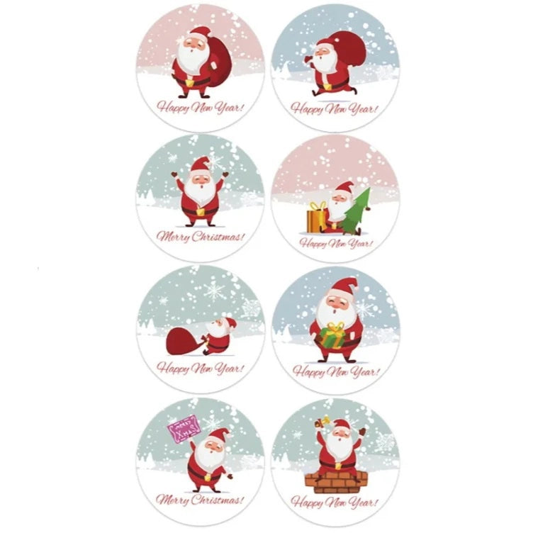 2,5cm Kerst Stickers - Diverse Soorten