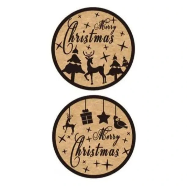 2,5cm Kerst Stickers - Diverse Soorten