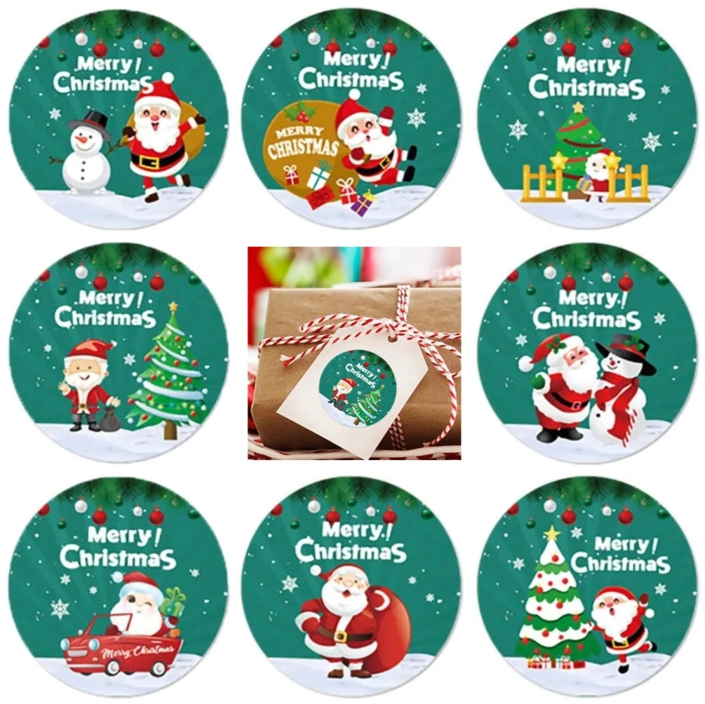 2,5cm Kerst Stickers - Diverse Soorten